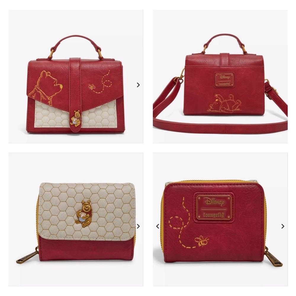 Loungefly Disney Winnie the Pooh Honeycomb Pattern
Crossbody Bag & Wallet